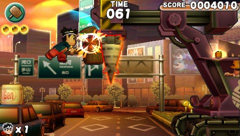 Hammerin' Hero screenshot 3 for PSP